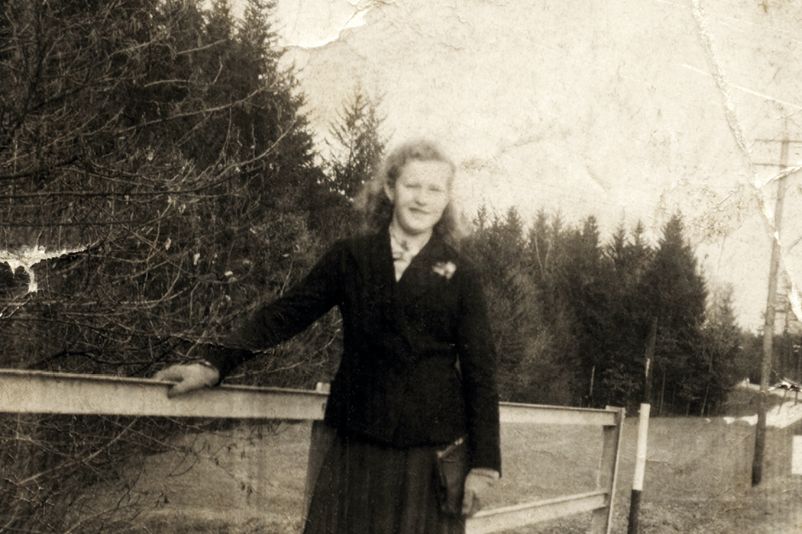Bronisława Lichniak (geb. Orłowska), 1943 in Albersdorf, Steiermark